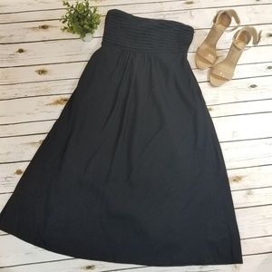 Banana Republic black strapless dress